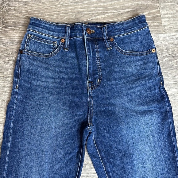 Madewell Women’s Curvy High Rise Skinny Jeans Blue Sz 26 Tall - Picture 2 of 11